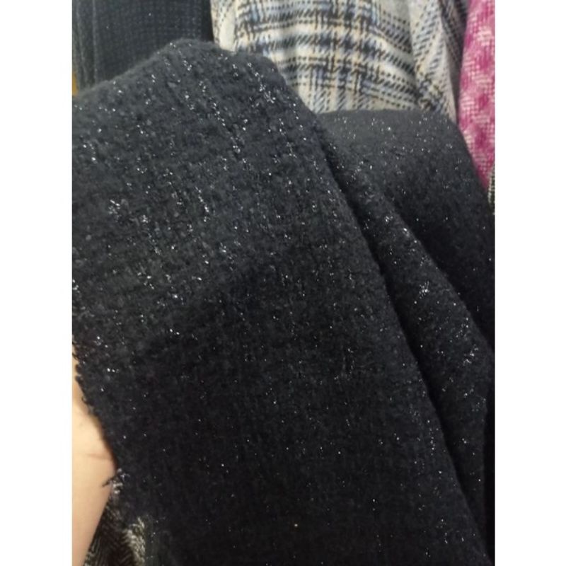 NEW..kain rajut WOOL ACRYLIC IMPORT bahan blezer,jas,celana dll