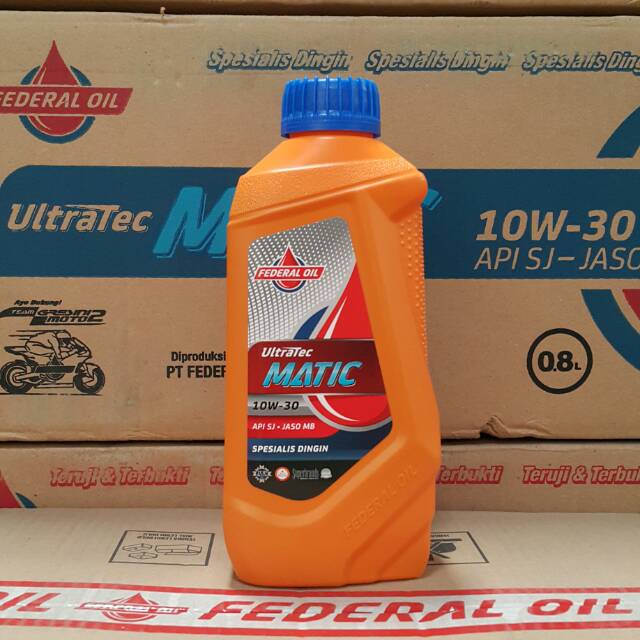 OLI MESIN MOTOR MATIC / SCOOTER FEDERAL ULTRATEC MATIC 10W-30 800 ML