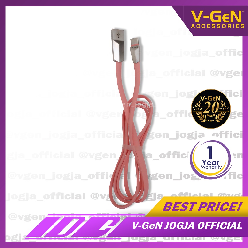 Kabel Data Type-C V-GeN VCB-12 Fast CHarging VGEN 1 Meter