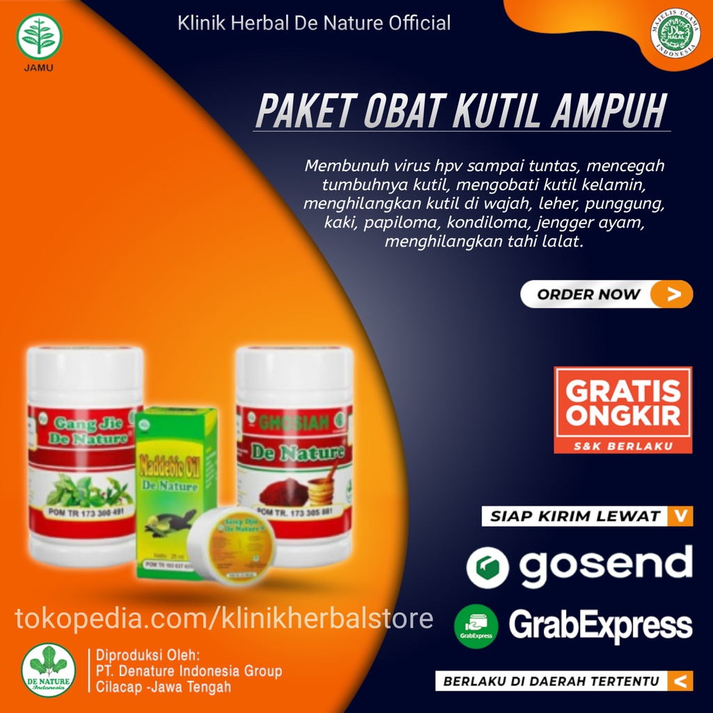 Paket Obat Minum Virus HPV Kutil Kelamin Ampuh Asli Herbal De Nature