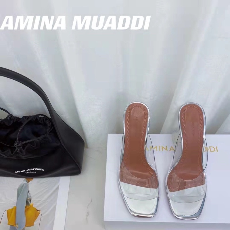 Sandal Amina Muaddi Transparant