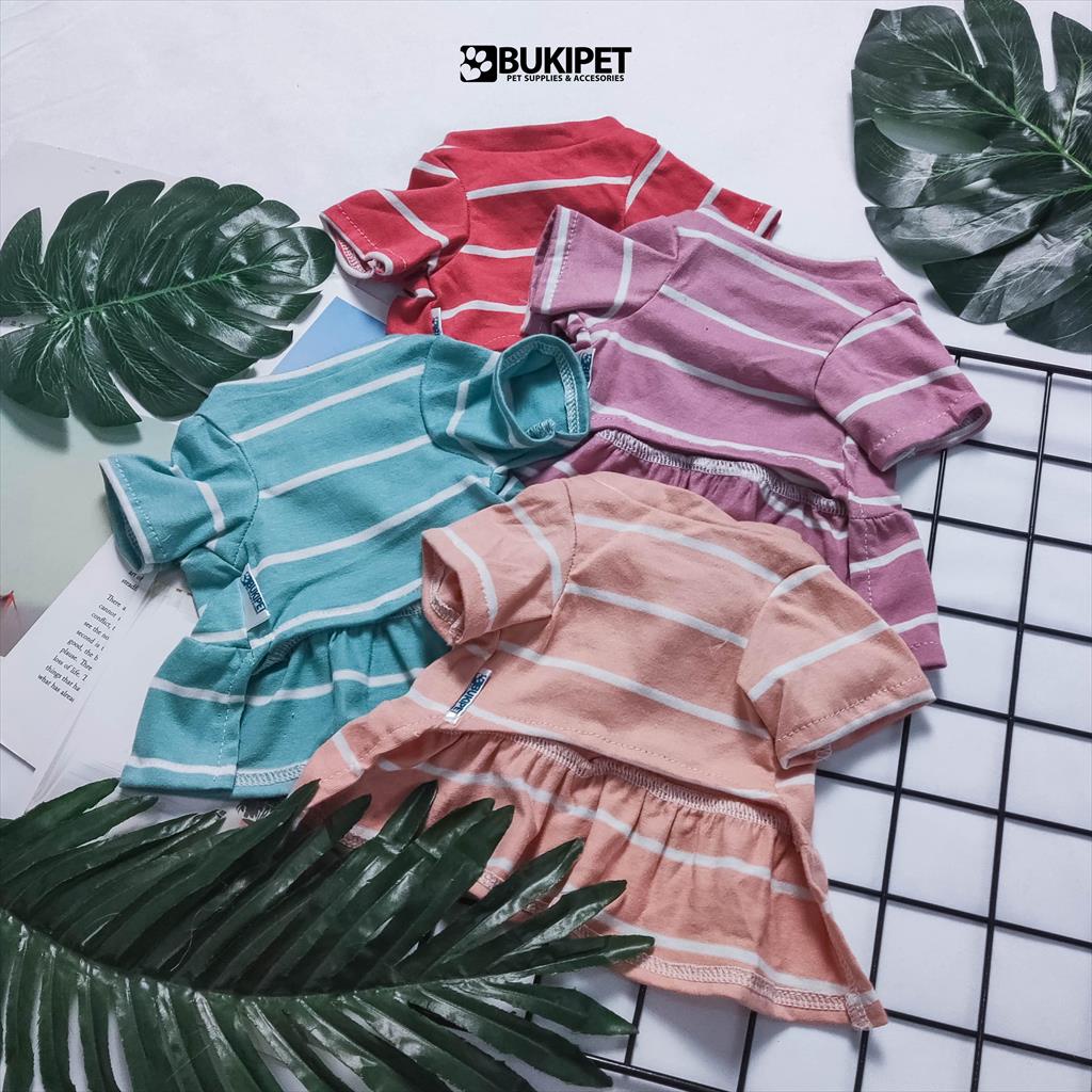baju kucing anjing kelinci monyet lucu murah aksesoris hewan kecil  - DRESS PASTEL SERIES