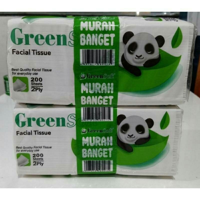 Tissue Green soft termurah - tissue murah - tissue 200 SHEET