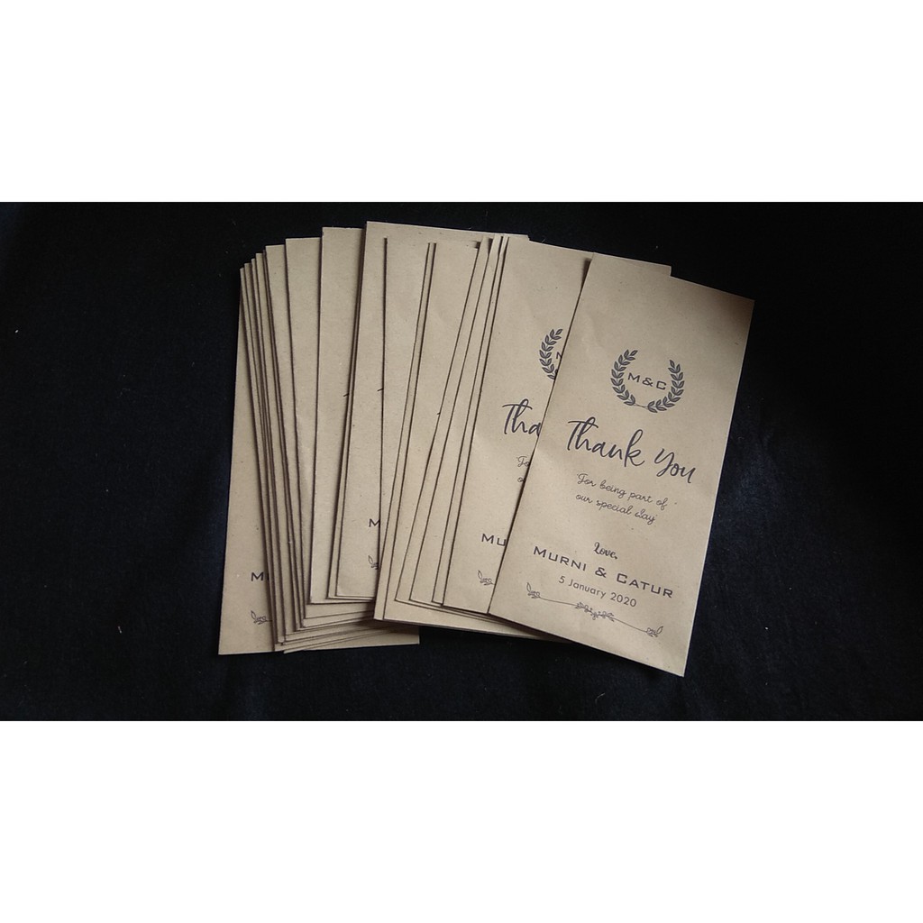 

amplop kraft undangan, souvenir