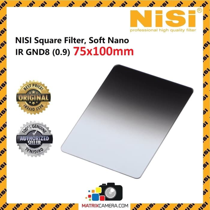 NiSi Soft GND8 GND 8 (0.9) 75x100mm Square Filter
