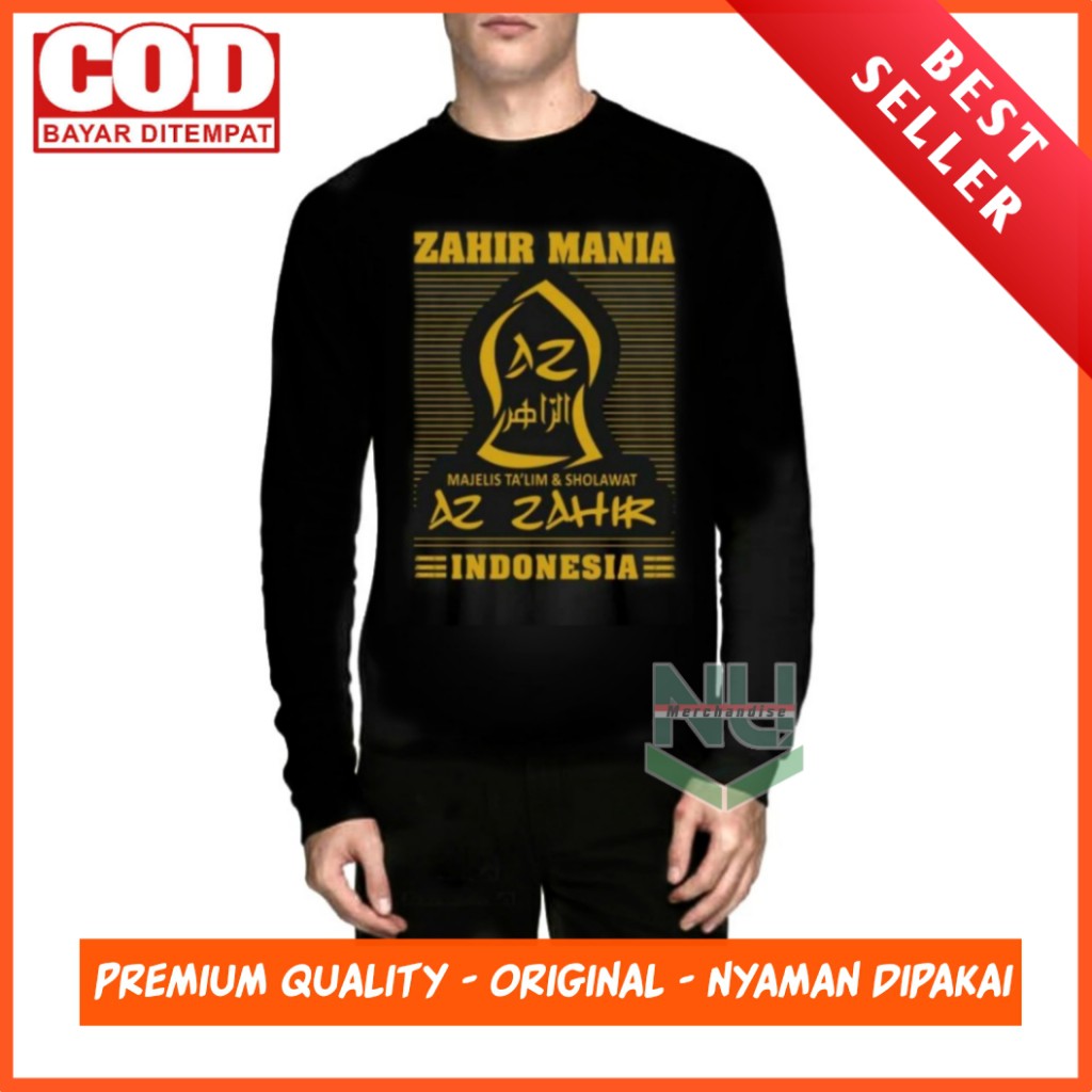 Kaos Az Zahir Lengan Panjang/Baju Kaos Az Zahir/Kaos Az Zahir Nusantara/Baju Azzahir Murah