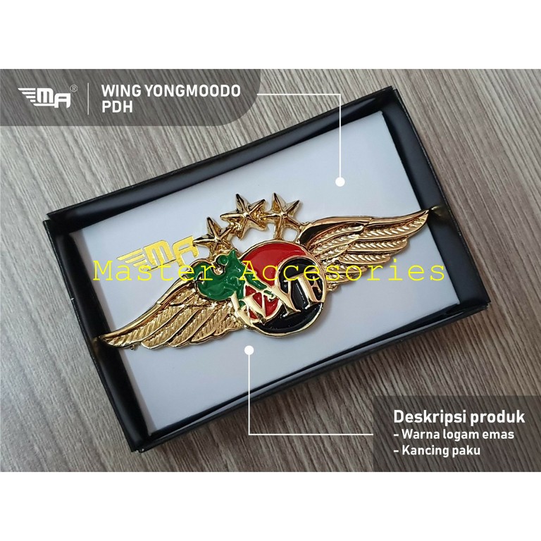 Brivet Wing Yongmodo PDH TNI AD Brivet Pin Wing