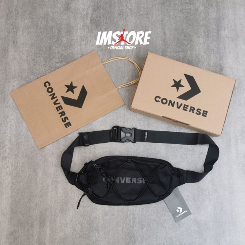 Waist bag Converse Swapout black FullSet tas pinggang converse