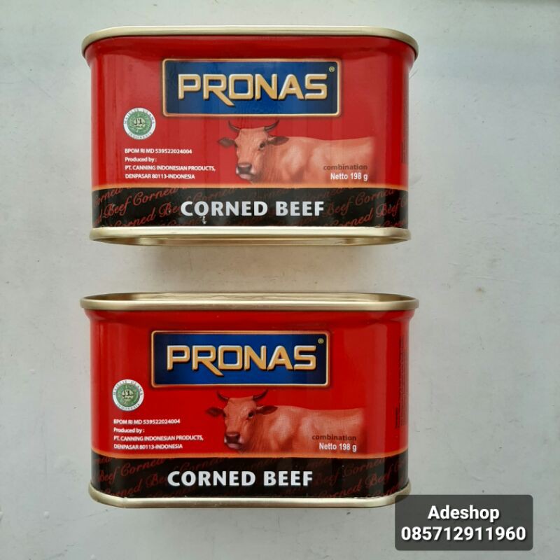 

kornet sapi corned beef pronas 198 gr