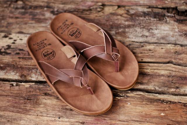 SANDAL KULIT PRIA CEVANY CHINELO BLACK BROWN TAN KULIT SAPI ASLI ORIGINAL HANDMADE