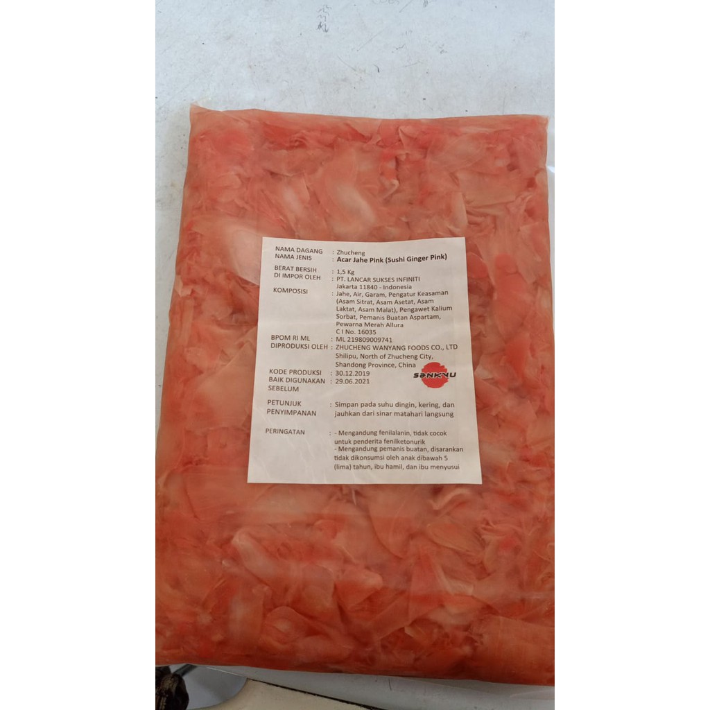 

Sushi Gary Pink/ Ginger Pink/ Acar Jahe muda- 1 Kg