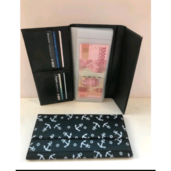 Dompet wallet organizer tipe jangkar/pulkadot dompet bulanan