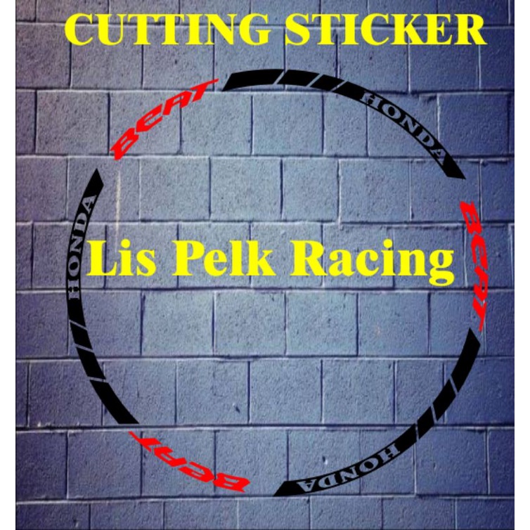 sticker variasi cutting lis pelek motor beat