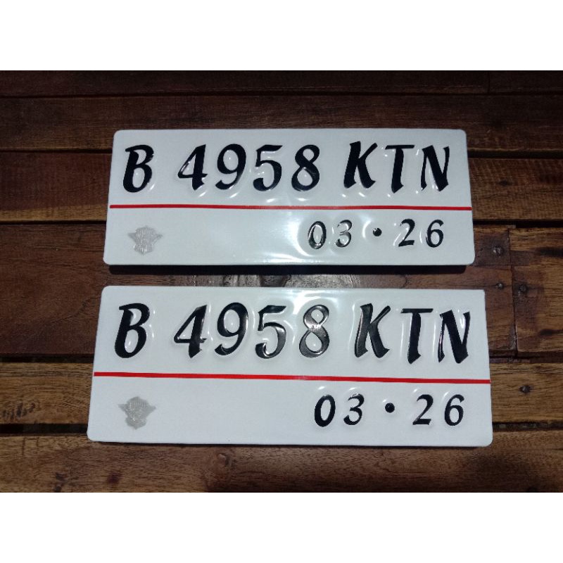 plat nomer motor variasi reflektif custom nyala murah baut tanam standart