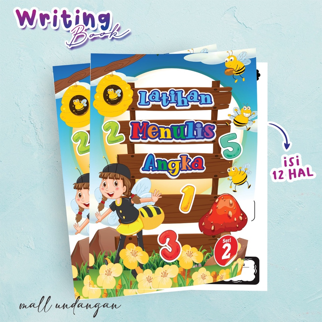 

BUKU LATIHAN MENULIS ANGKA - WRITING BOOK EDUKASI ANAK PAUD TK SERI 2