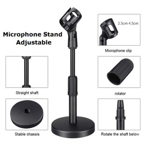 (COD) stand  mic meja microphone karaoke// stand holder mic L7//stand holder hd 26