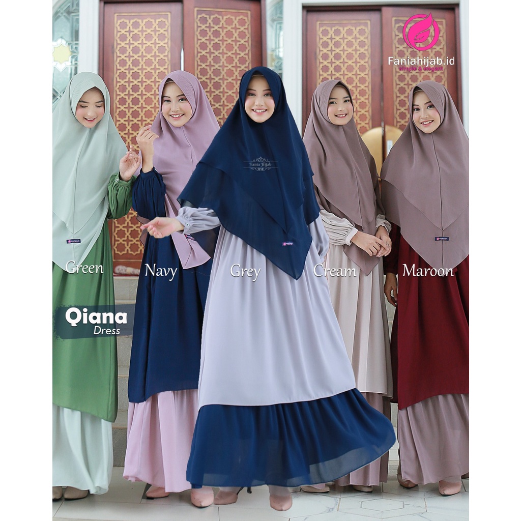 Qiana Dress fabiahijab.id / Dress Qiana fania Hijab
