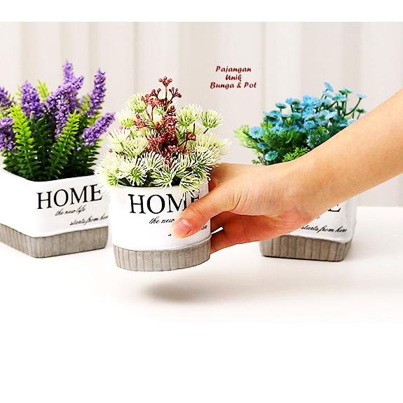 ✥ HOME Pajaangan Unik Bunga dan Pot bunga plastik dekorasi rumah ♤