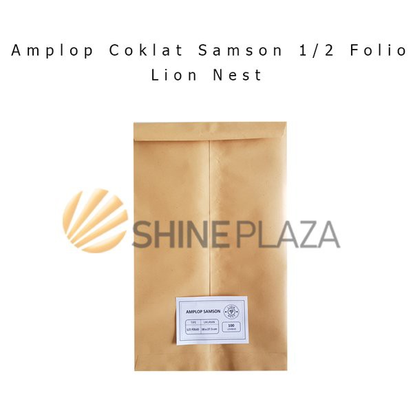

Terlaris Amplop Coklat Samson C 0.5 Folio - Lion Nest - 100 Lembar Special