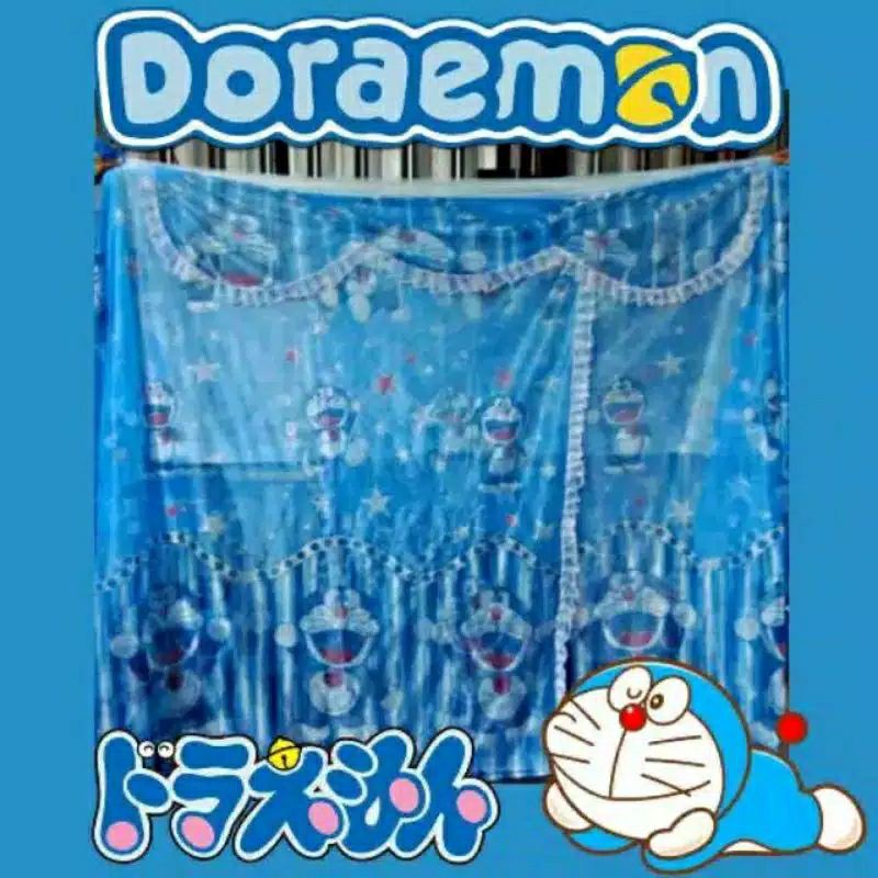 kelambu gantung karakter Doraemon biru jumbo di Makassar