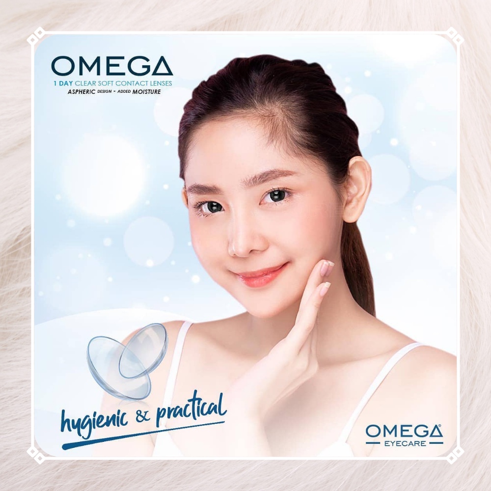 1 DAY CLEAR SOFT CONTACT LENS / SOFTLENS HARIAN / BY OMEGA 5.00 sd 10.00