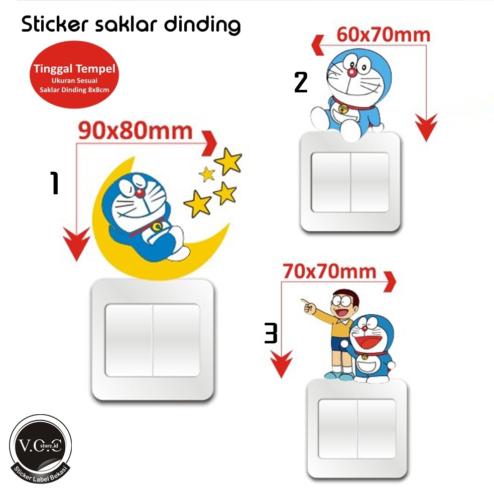 STIKER SAKLAR KARAKTER DOR1 STICKER DINGDING