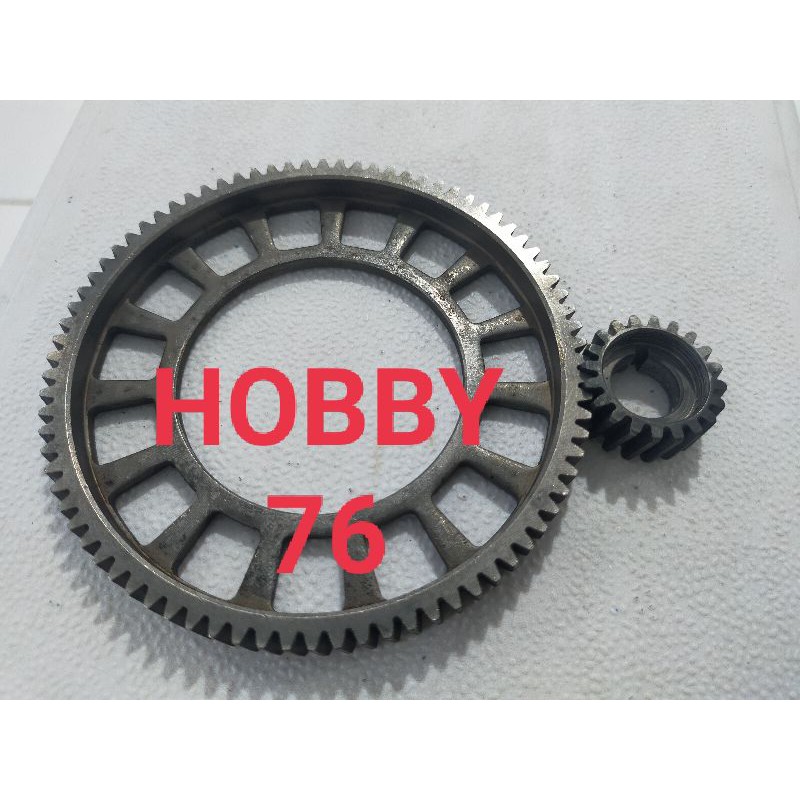 BIG BEVEL WHEEL DAN SMALL BEVEL GEAR 50CC 80CC 100CC MESIN SEPEDA GASBIKE