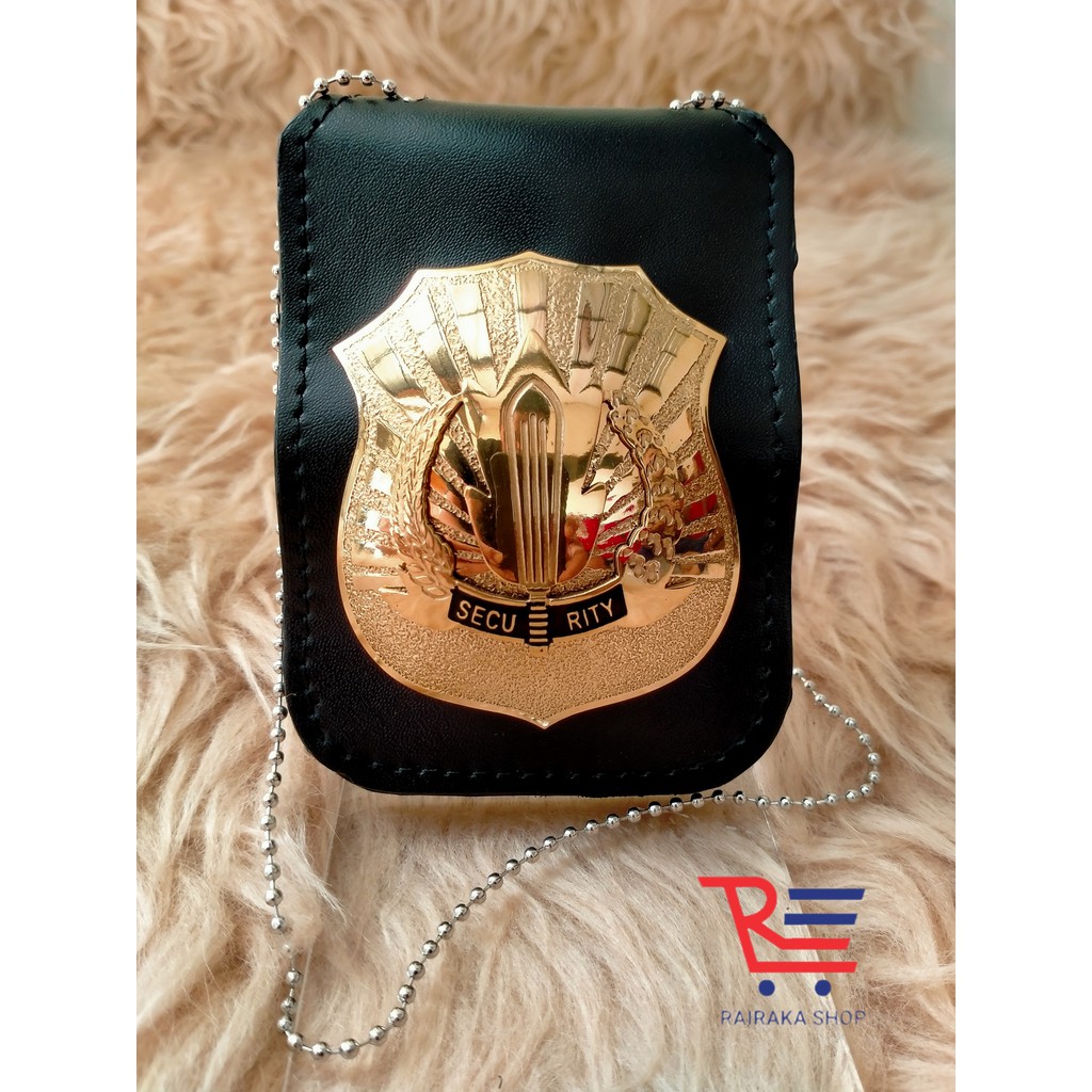 

Name Tag Id Card Dompet Kalung Lencana KTA Security Satpam kulit asli terlaris