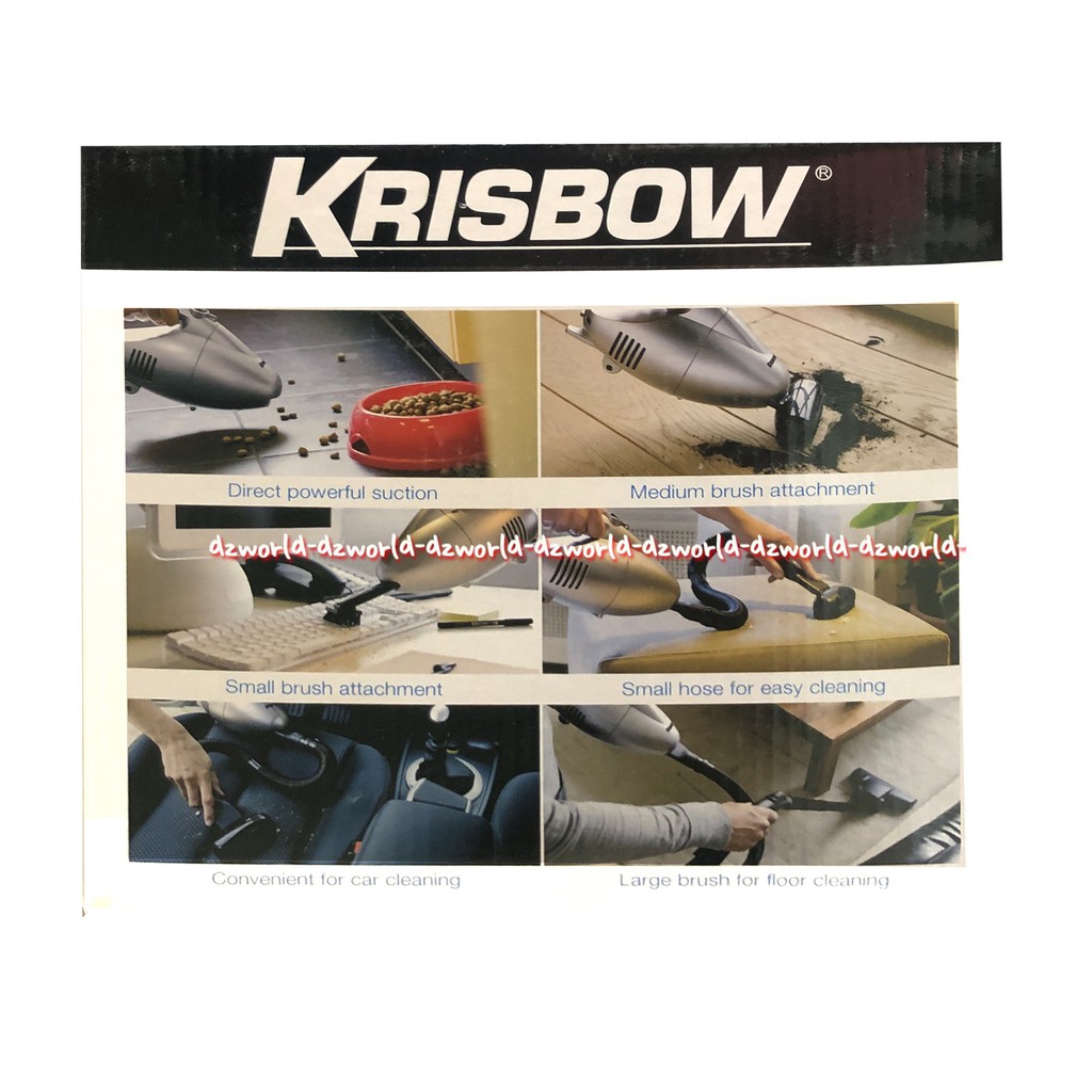 Krisbow Turbo Tiger Vacum Cleaner Alat Sedot Debu Basah dan Kering Kencang Mesin 600W Vacuum Cleaner Wet and Dry