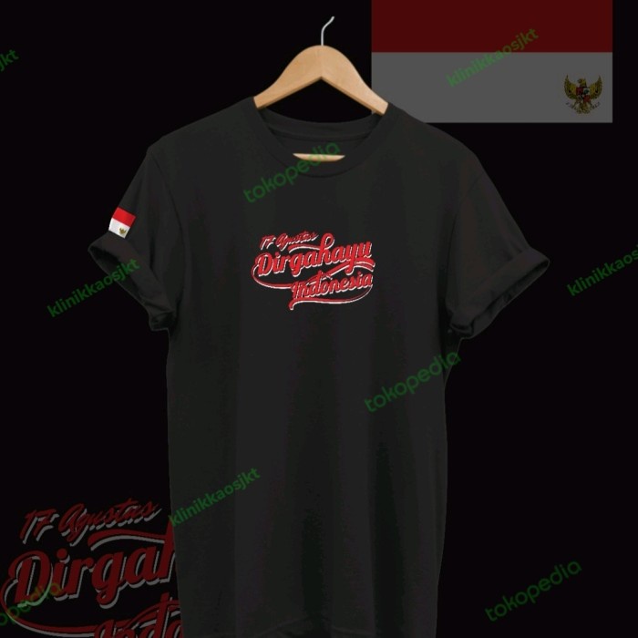 BAJU - KAOS DIRGAHAYU RI 77 - TSHIRT HUT KEMERDEKAAN INDONESIA TYPE 5