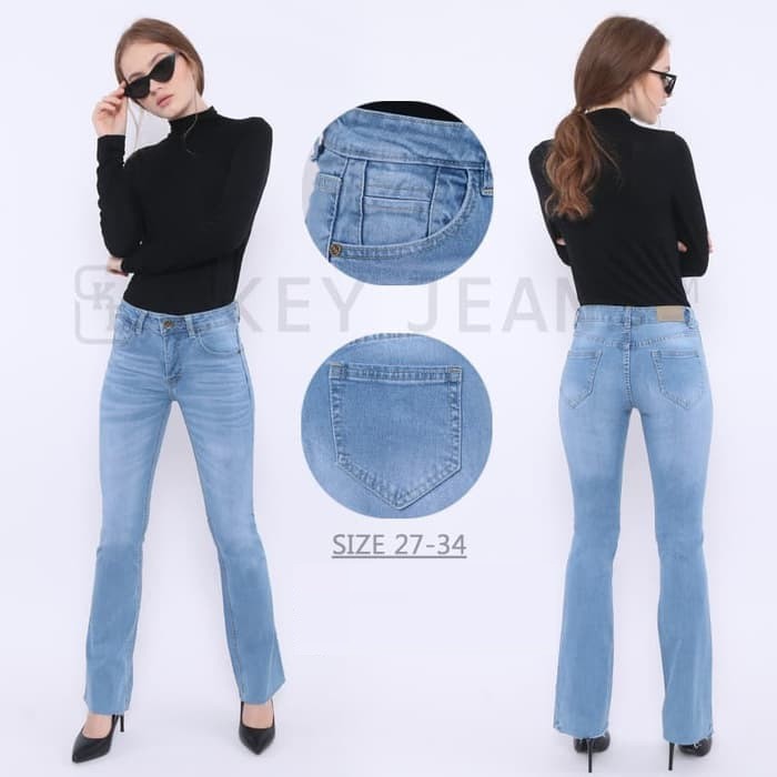  Celana  Jeans Cutbray  Rawis  Bootcut CK 986 Shopee Indonesia