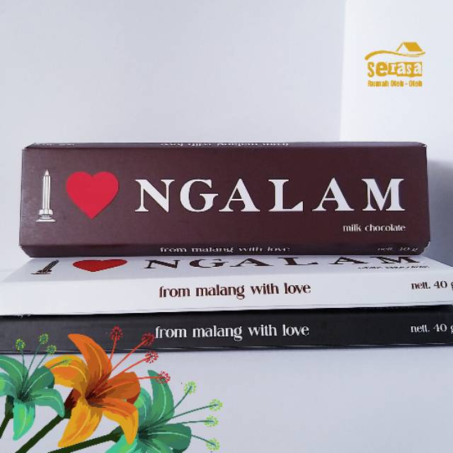 

Cokelat I ❤ Ngalam Milk 40gr