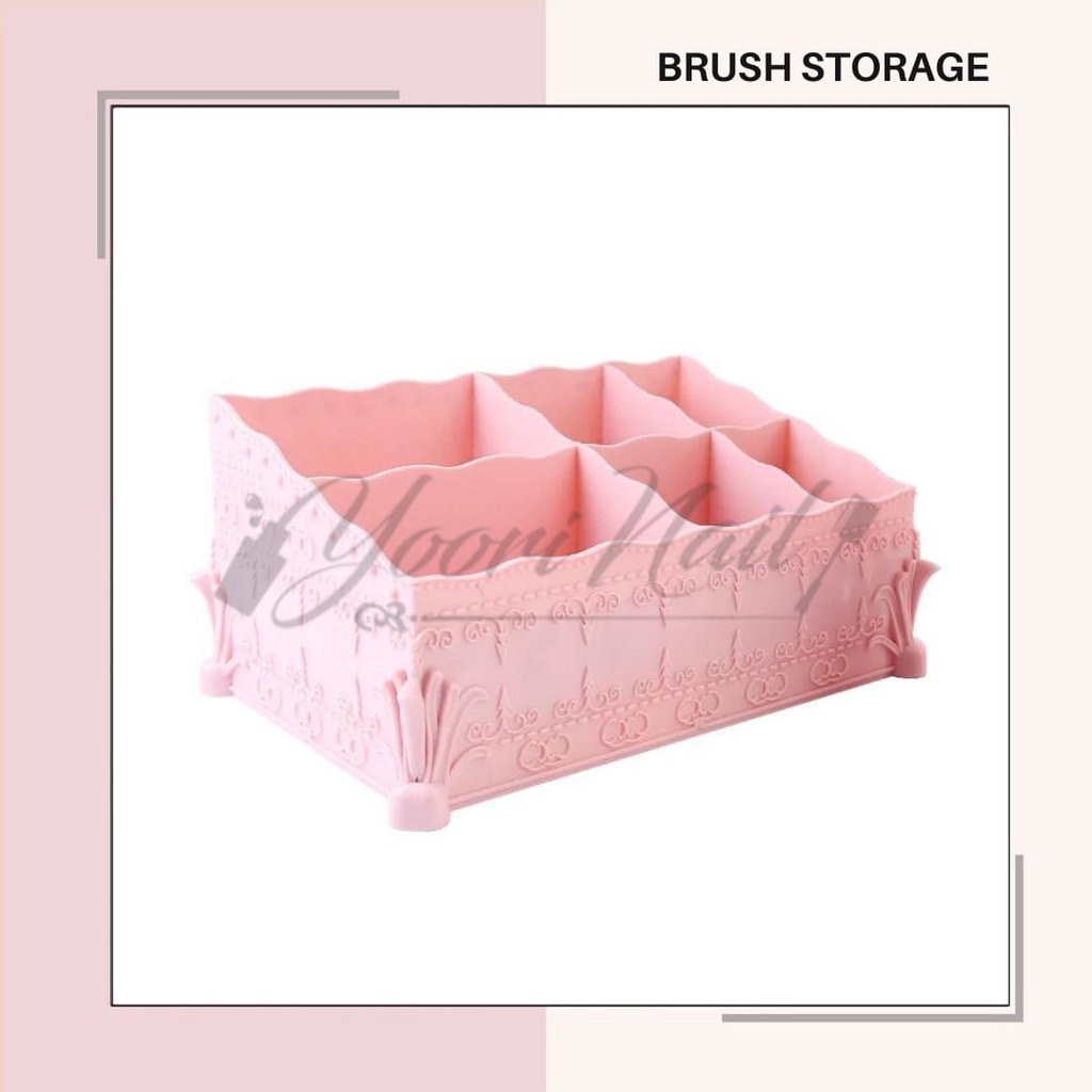 Nail art pen brush storage holder tempat kuas nail art tempat makeup brush serbaguna