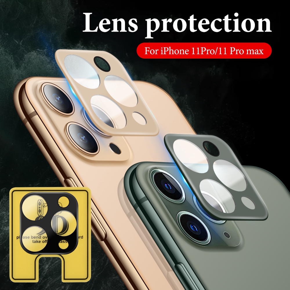 Film Pelindung Lensa Kamera 9D Bahan Akrilik untuk iPhone