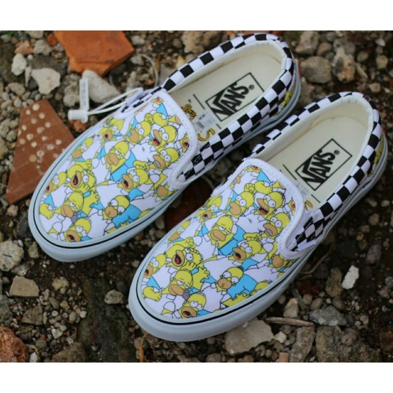 VANS SLIP ON THE SIMPSONS HOMER WIDE