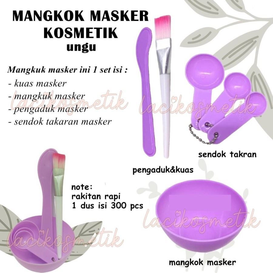 ✨LACIKOSME✨ SET MANGKOK MASKER KOSMETIK / SET MASK BOWL