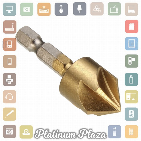 Mata Bor Drill Bit Countersink HSS 6-19mm 6 PCS - BT3 - Golden`JFFXX6-