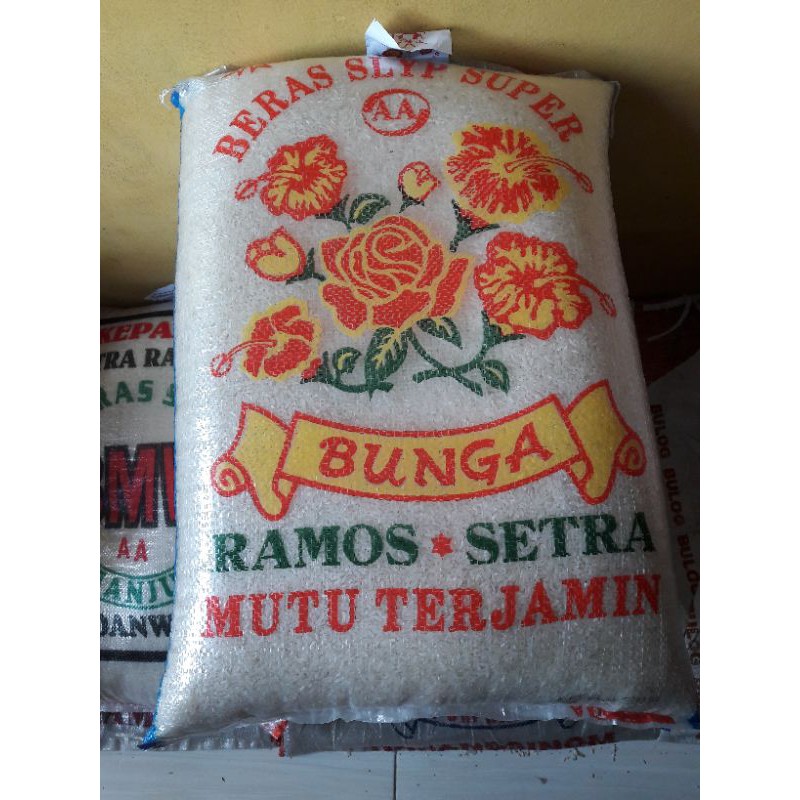 

Terhemat. Beras Ramos cap Bunga 25KG