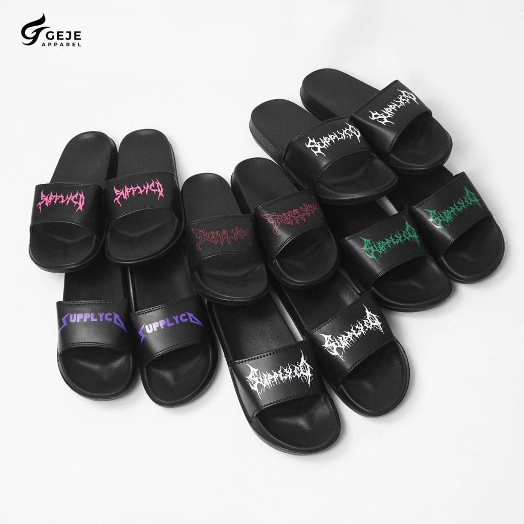 [SDL0008-10] Sandal slop / Sandal Slide / sendal slide slippers  Footwear original Supply.Co