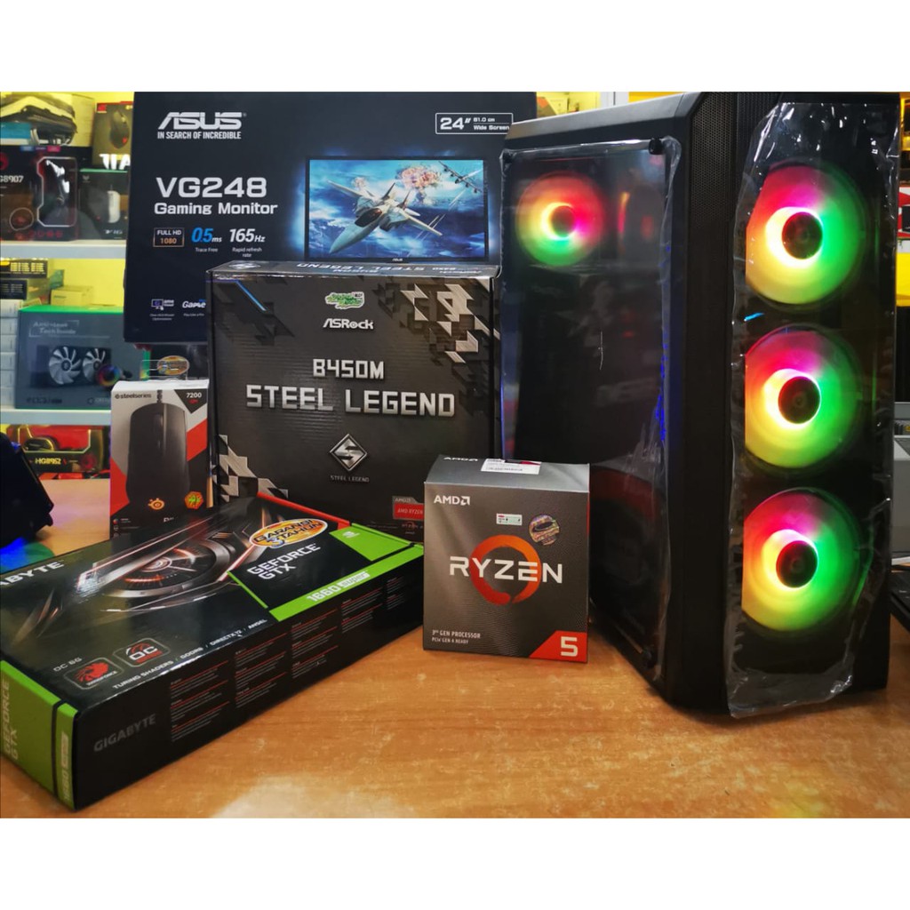 PC Gaming Ryzen 5 3600, 16 GB DDR4, 1 TB HDD, VGA GTX 1660 Super 6 GB DDR6