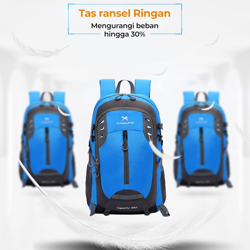 Highland Tas Ransel Pria Backpack Tas Ransel Sekolah Kerja Tas Ransel Laptop Tas Ransel Gunung 40L Outdoor Travel TR112