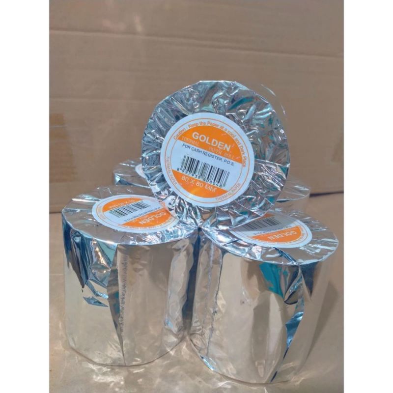 Kertas Thermal Struk Golden 80x80 mm (1 Roll)