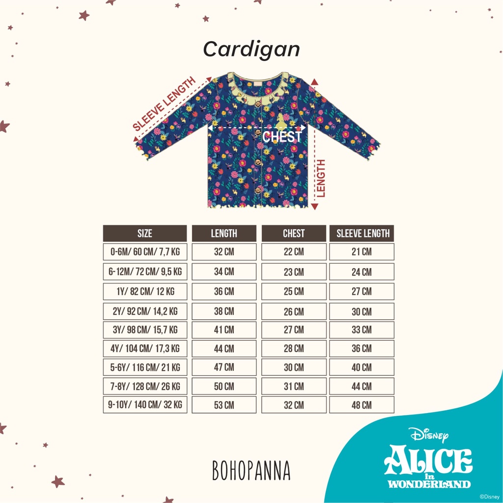 BOHOPANNA Cardigan Anak laki laki dan perempuan Disney - Cardigan Anak