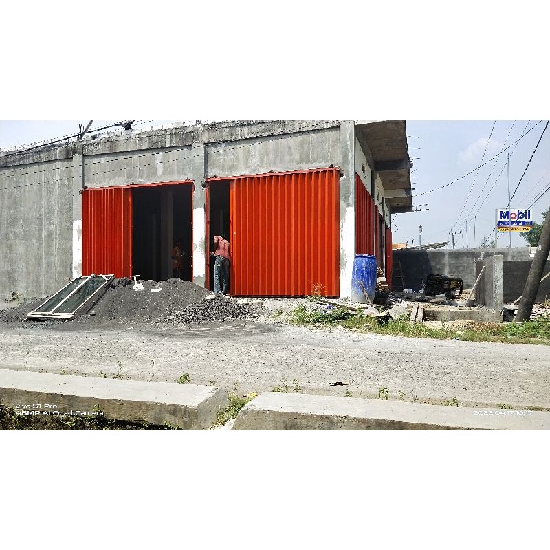 pintu garasi besi,(harmonika)