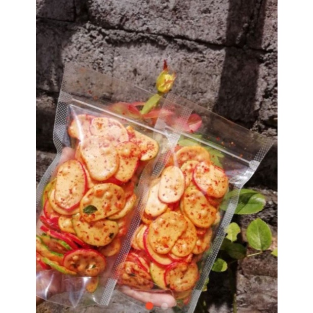 

Cemilan Krupuk Seblak Daun Jeruk