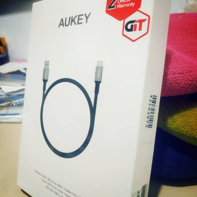 AUKEY ORIGINAL type C kabel data 1m