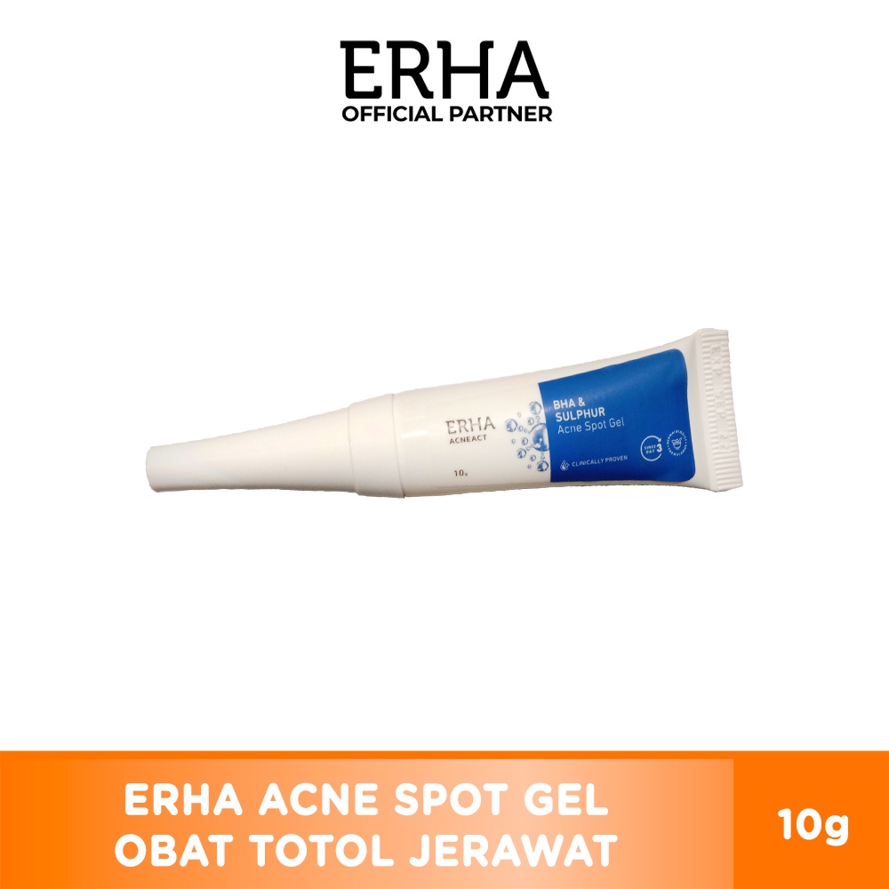 ERHA Acneact BHA & Sulphur Acne Spot Gel 10g Original - Obat Totol Jerawat