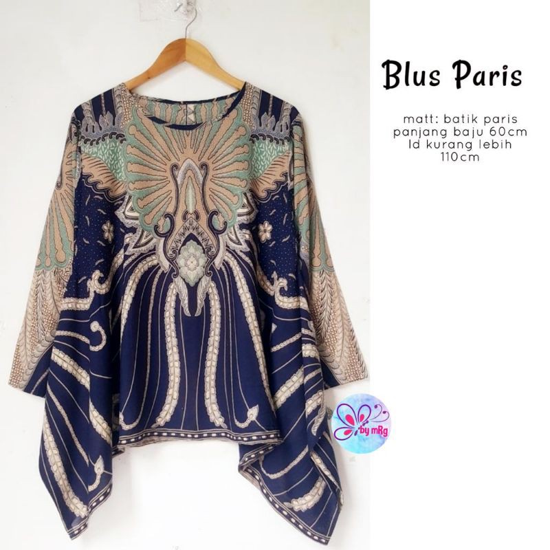 BLUS PARIS BATIK blus batik paris atasan batik wanita seragam batik wanita