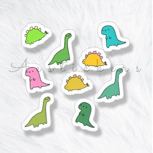 STICKER DINO AESTHETIC 1 PACK STIKER DINOSAURUS LUCU UNTUK CASE HP