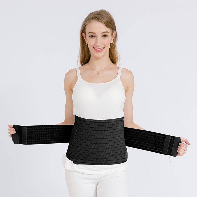 Mooimom Bamboo Postpartum Belly Band Corset Black Korset Pelangsing Pasca Melahirkan